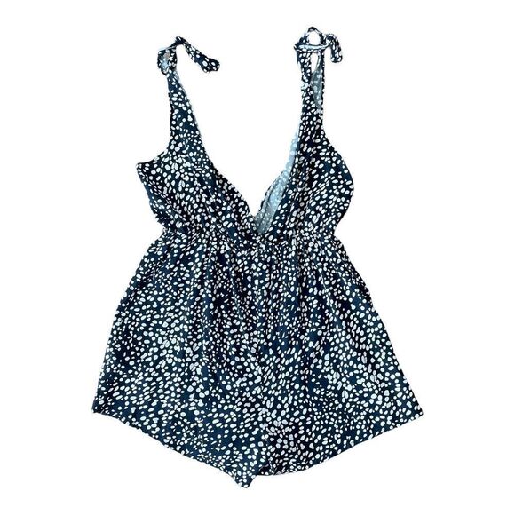 ASOS Navy and White Polka Dot Romper - Picture 4 of 10